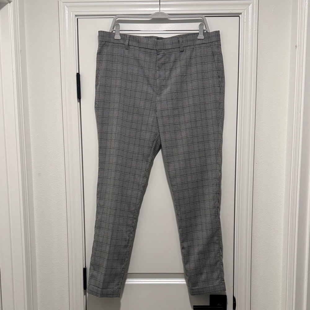 H&M Gray Plaid Men's dress  Pants